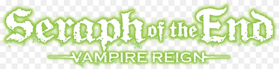 The End Seraph Of The End Neon Sign, Green, Logo, Text Png