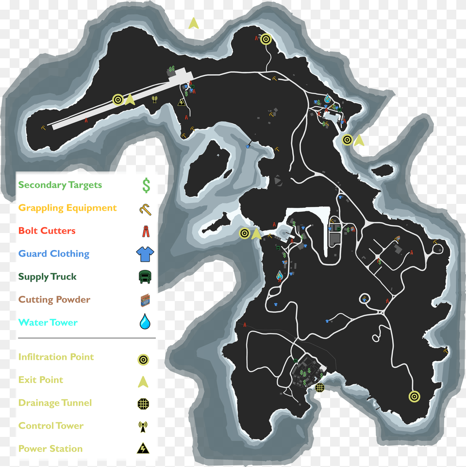 The Entire Cayo Perico Heist Intel Map Cayo Perico Heist Map, Chart, Plot, Diagram Png