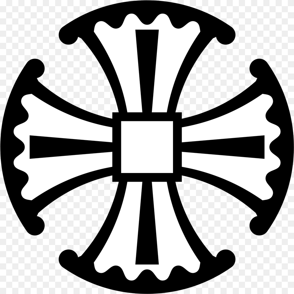The Episcopal Cross Clipart Jpg Transparent Anglican Canterbury Cross Logo, Symbol, Stencil, Emblem Png Image