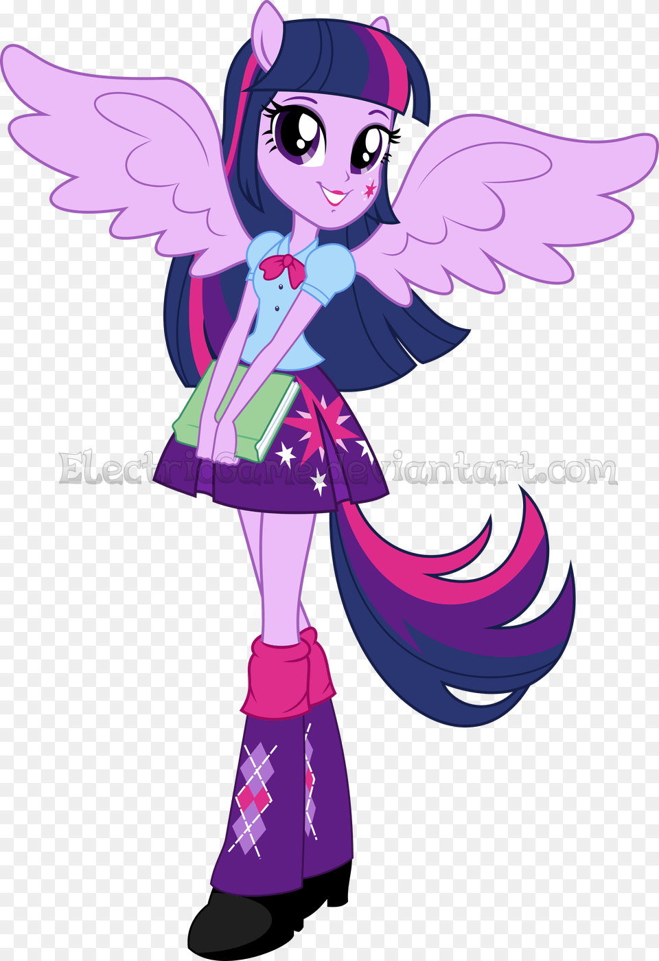 The Equestria Girls Princess Twilight Sparkle Equestria Girl, Book, Comics, Publication, Purple Free Png