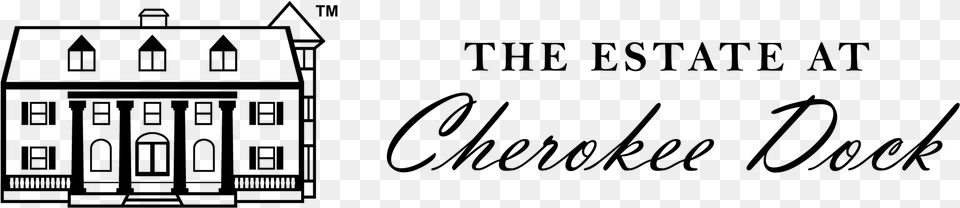 The Estate At Cherokee Dock Calligraphy, Gray Free Png Download