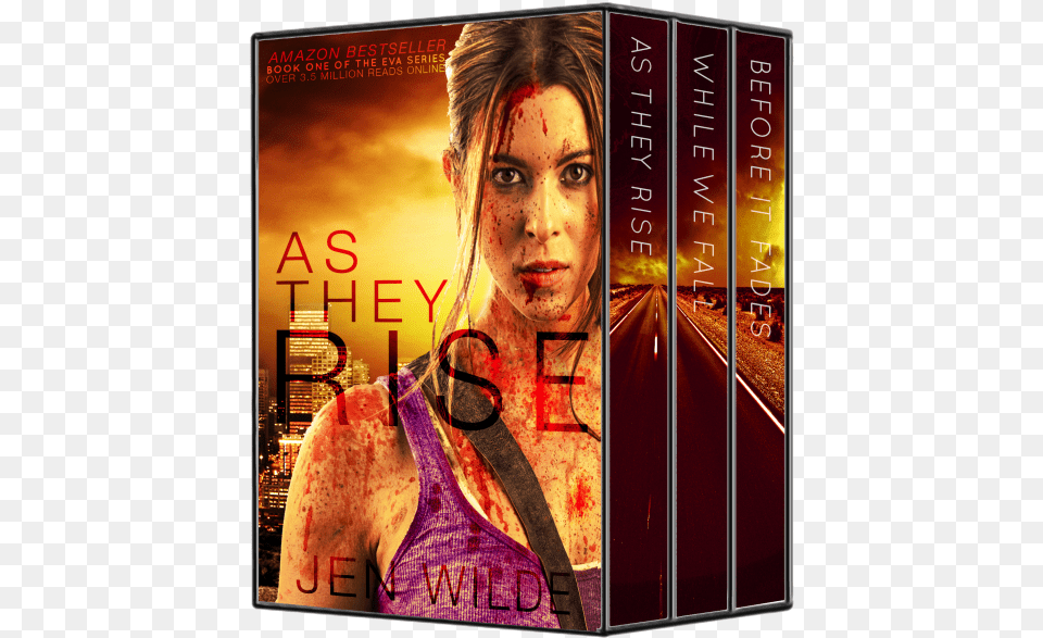 The Eva Series Box Set They Rise, Book, Publication, Adult, Female Png Image