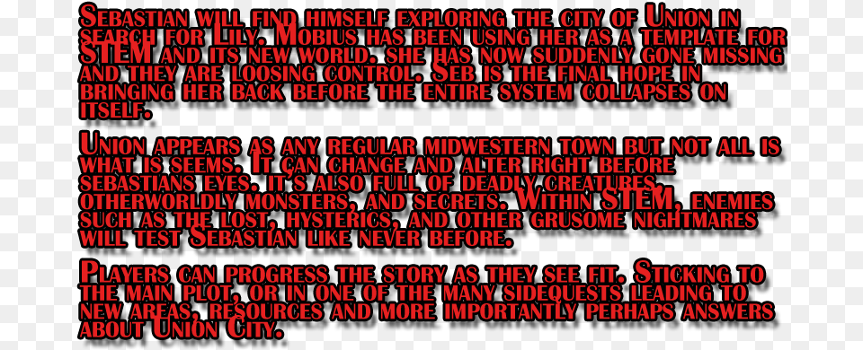 The Evil Within 2 Story Faqrecap Information Coquelicot, Text, Computer Hardware, Electronics, Hardware Png