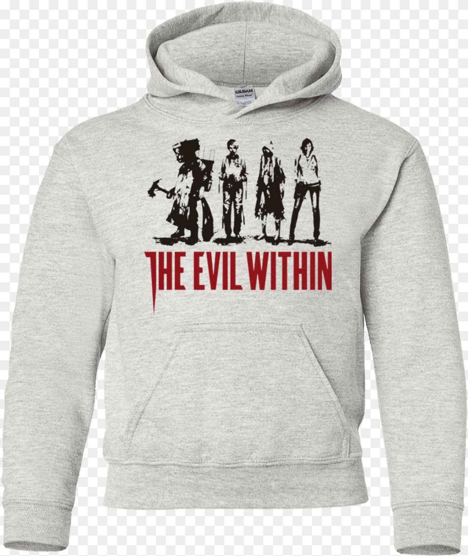 The Evil Within Youth Hoodie Evil Within Sticker, Knitwear, Clothing, Sweatshirt, Hood Png Image