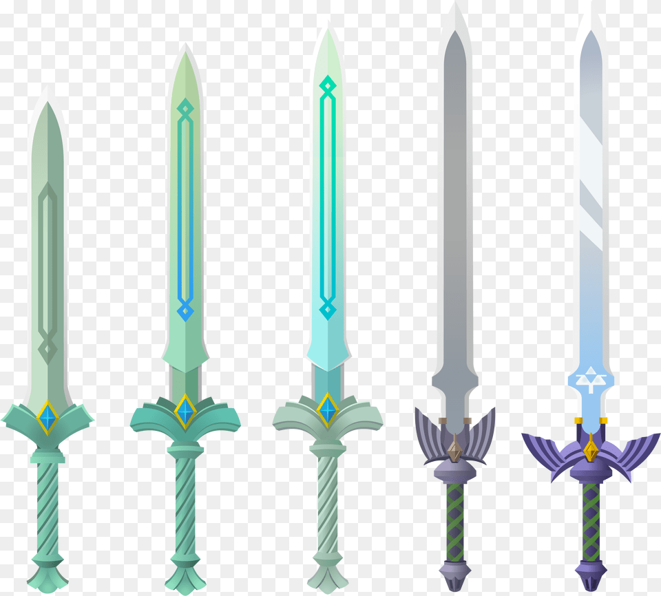 The Evolution Of The Master Sword In Skyward Sword Goddess Sword Skyward Sword, Weapon, Blade, Dagger, Knife Png Image