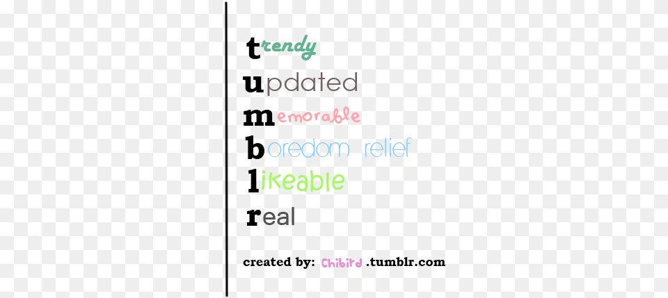 The Example To The Tumblr Acronym Post I Made Acronym Example, Text Free Png Download