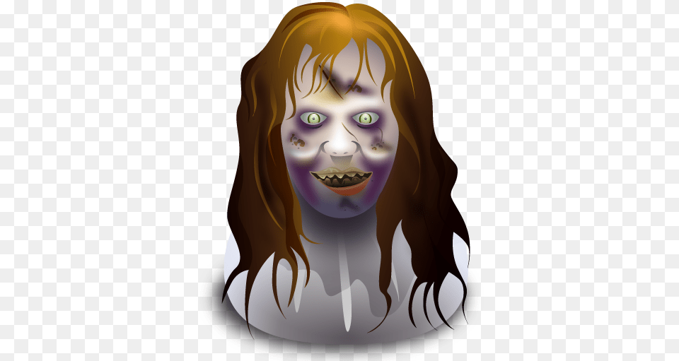 The Exorcist Icon Halloween Icons So Emoticon Exorcist, Portrait, Face, Photography, Head Png Image