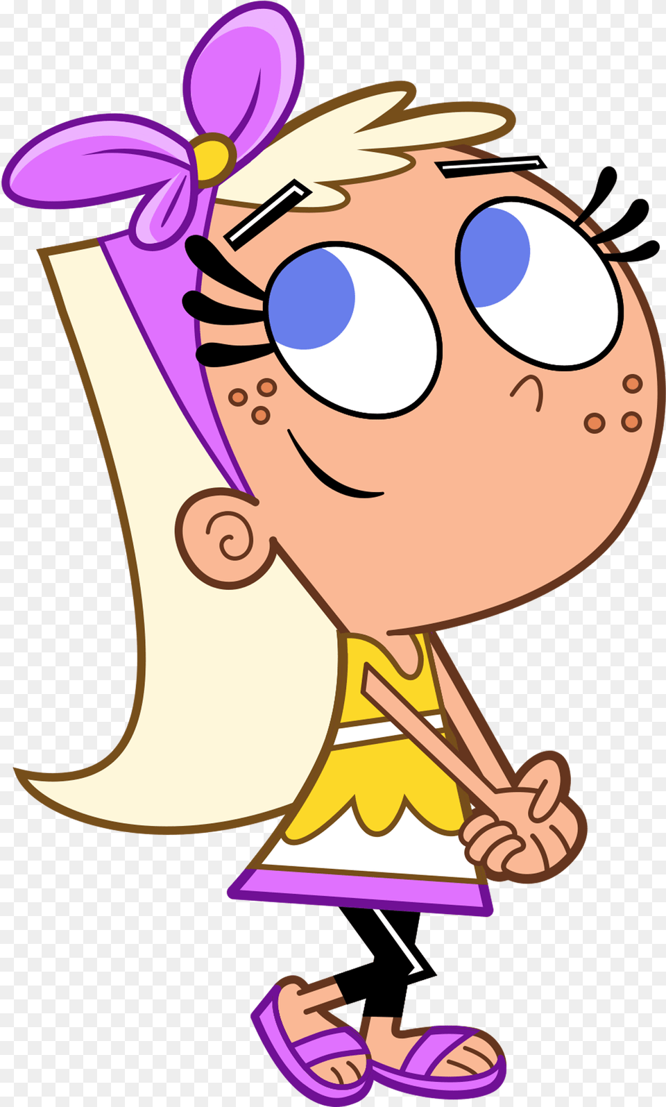 The Fairly Oddparents Character Chloe Daydreaming Cosmo Und Wanda Chloe, Cartoon, Baby, Person, Book Png