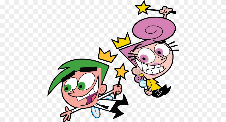 The Fairly Oddparents Cosmo And Wanda, Cartoon Free Png Download