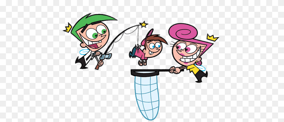 The Fairly Oddparents Fishing, Cartoon, Baby, Person, Face Free Png Download