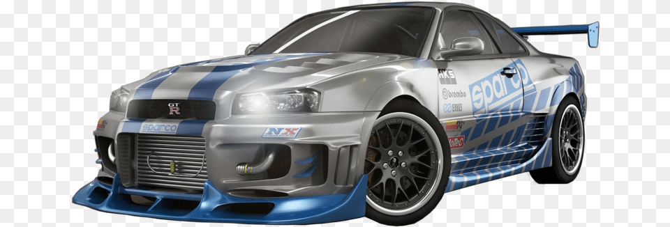The Fast And Furious Car Official Psds Nissan Skyline Gtr, Wheel, Machine, Vehicle, Coupe Free Png Download