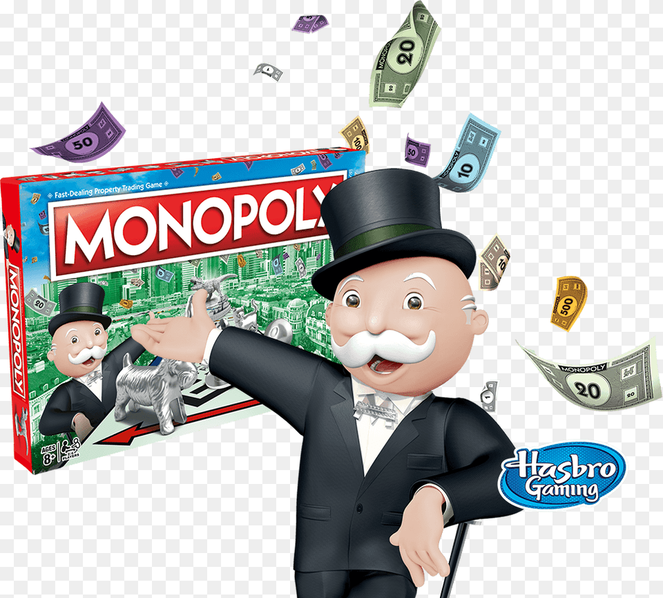 The Fast Dealing Property Trading Game Mr Monopoly Man, Baby, Person, Face, Head Png