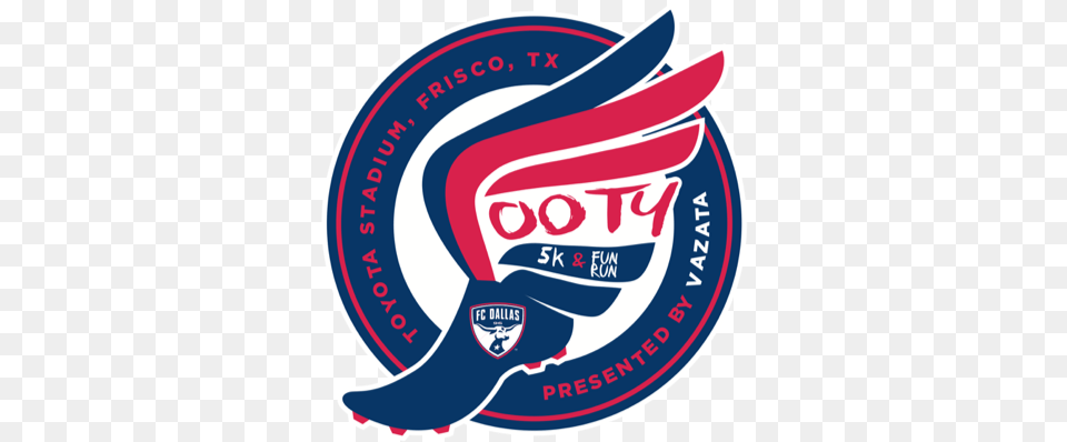 The Fc Dallas Footy And Fun Run Presented By Vazata Fc Dallas, Sticker, Logo, Food, Ketchup Png