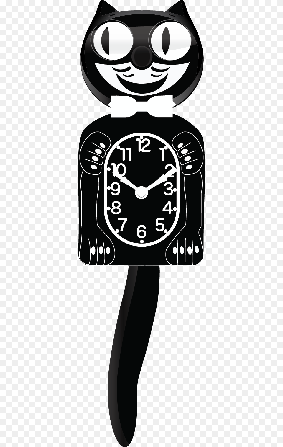 The Feedback I Received Was To Make A Flat Version Kit Cat Bc01 Classic Black Clock Large, Stencil, Person, Analog Clock Free Transparent Png