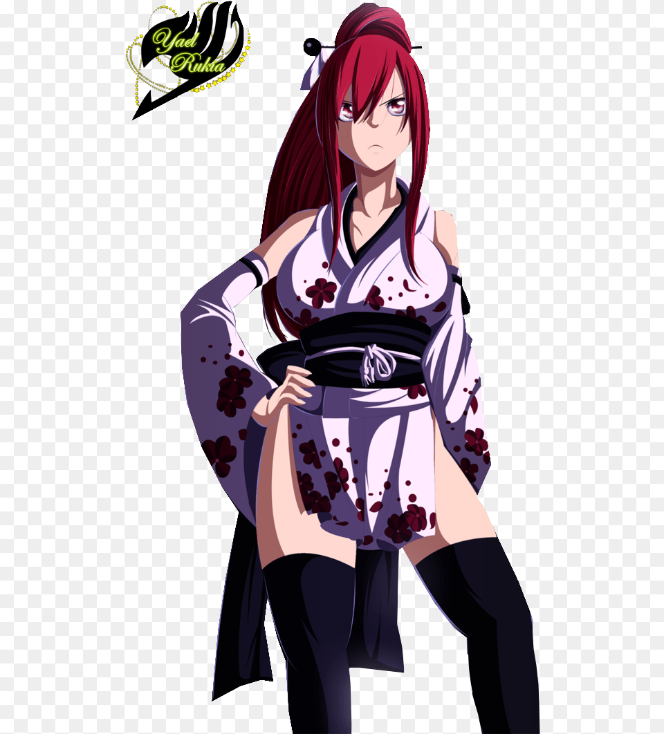 The Feelings Of You Nakama Doesn T Drag You Down Erza Fairy Tail, Adult, Publication, Person, Gown Free Transparent Png