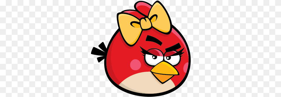 The Female Red Bird Is A Bird That Is First Seen In Angry Birds, Food, Sweets Png