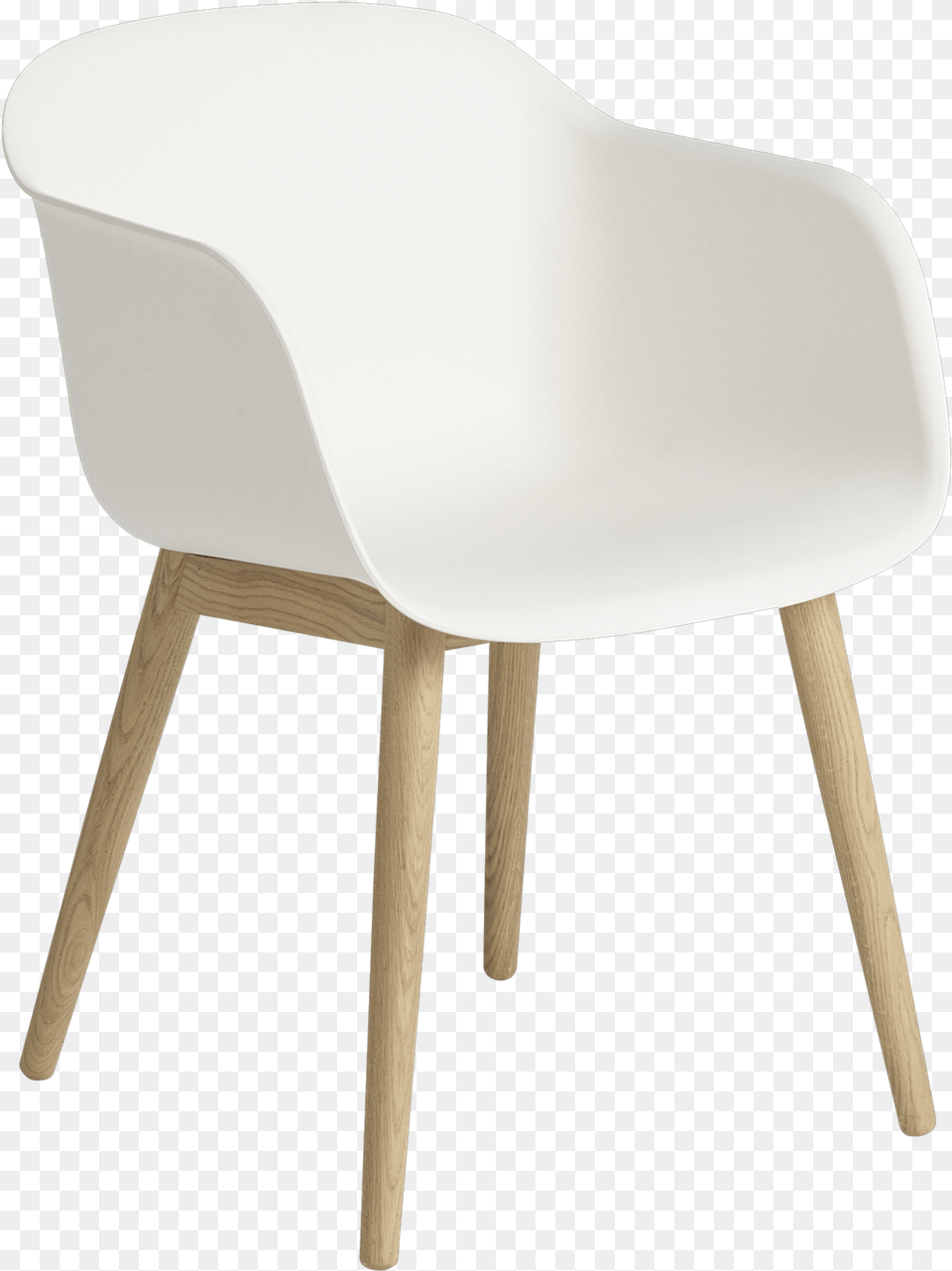 The Fiber Armchair39s Wood Base Creates A Sturdy And Muuto Fiber Armchair Wood Base Whiteoak, Furniture, Plywood, Chair Png Image