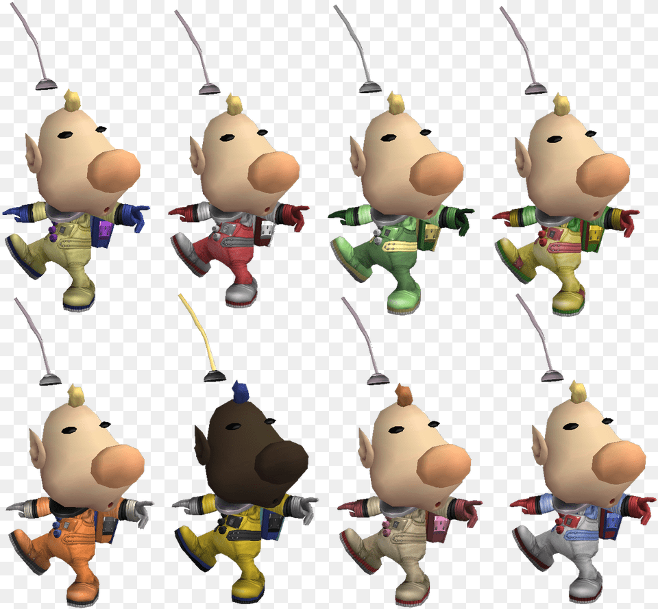 The Final Recolors For The Louie Psa Each One Is Based Cartoon, Plush, Toy, Baby, Person Png Image