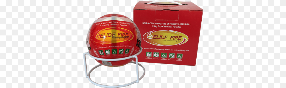The Fire Ball By Elide Fire Suppression System Fire Extinguisher Ball India, Helmet, American Football, Football, Person Free Png Download