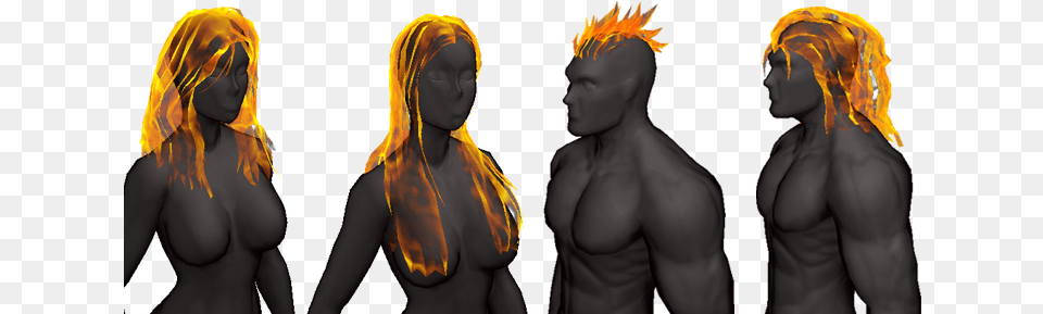The Fire Hire Pack Adds Texture To All Fire Fire Hair Male Cartoon, Adult, Person, Man, Female Free Transparent Png