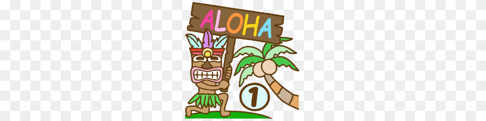 The First Day Of The Hawaiian God Tiki Line Stickers Line Store, Architecture, Emblem, Pillar, Symbol Free Png Download