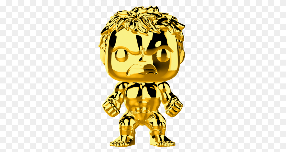 The First Ten Years Hulk Gold Chrome Gold Hulk Funko Pop, Treasure, Baby, Person, Face Free Png Download