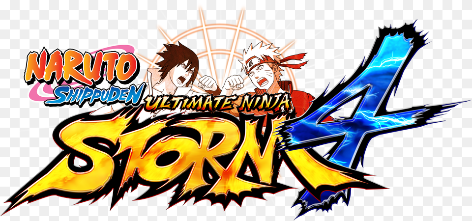 The First Ultimate Ninja Storm Title For The New Generation Naruto Shippuden Ultimate Ninja Storm 4 Logo Free Png Download