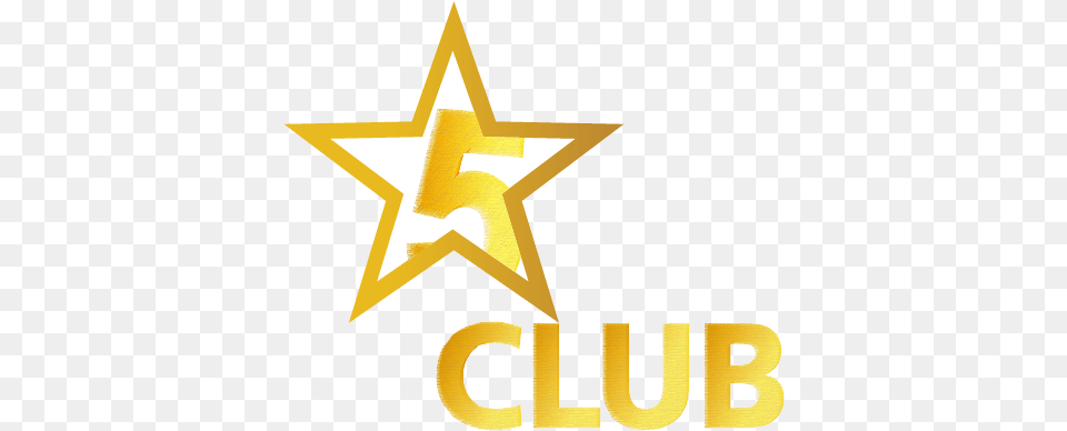 The Five Star Club Five Star Club Logo, Star Symbol, Symbol Free Transparent Png