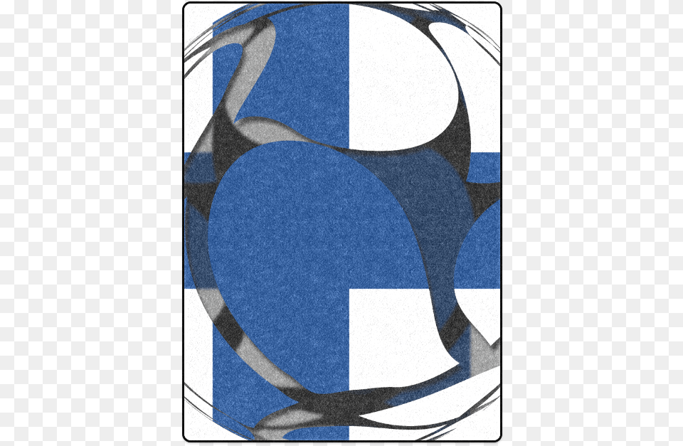 The Flag Of Finland Blanket 58 X80 Crescent, Sphere Png Image
