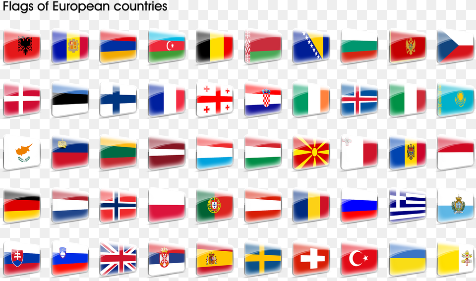 The Flag Of The Europe Country Icons Symbol Flag Icon Europe Countries, Text Free Png Download