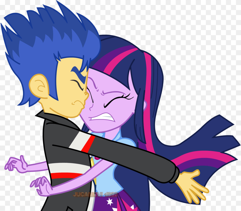 The Flash Clipart Anime Style Twilight Sparkle Equestria Girls And Flash, Book, Comics, Publication, Baby Png