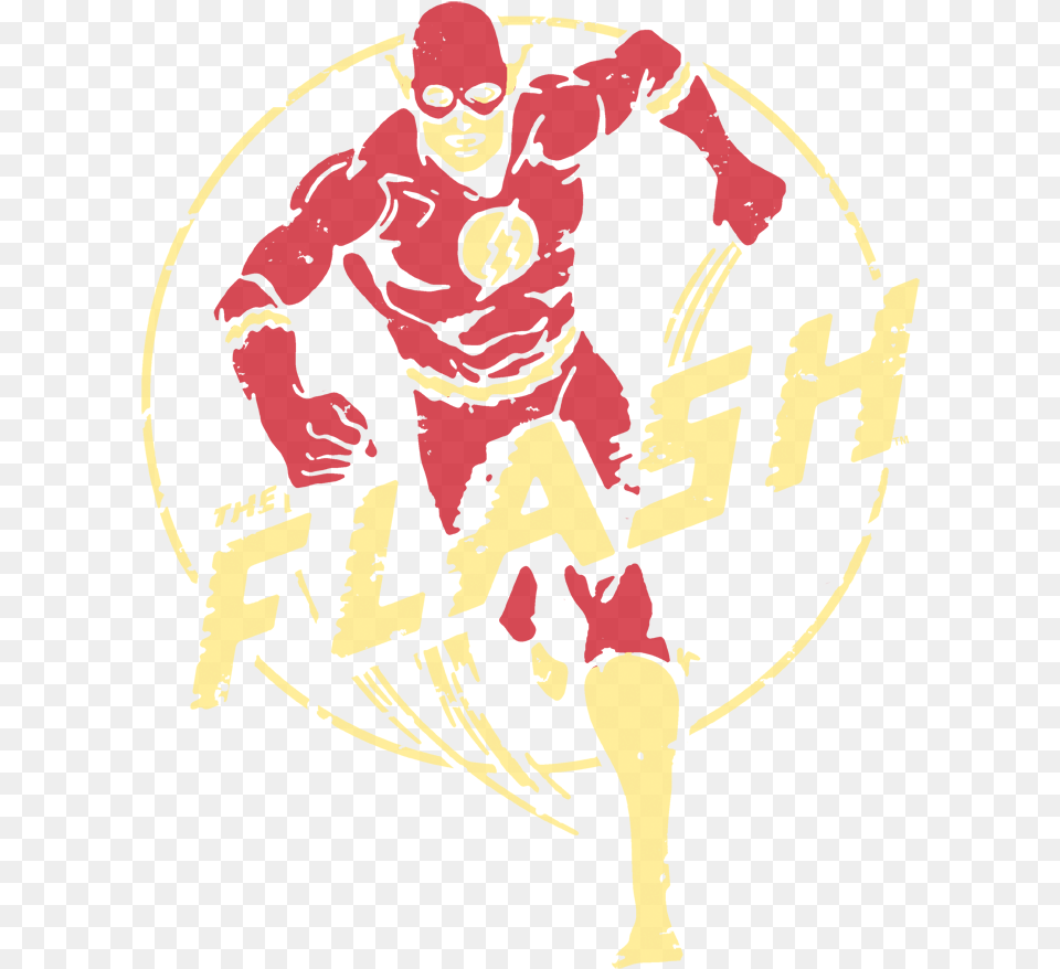 The Flash Flash Comics Menquots Ringer T Shirt Illustration, Adult, Male, Man, Person Png