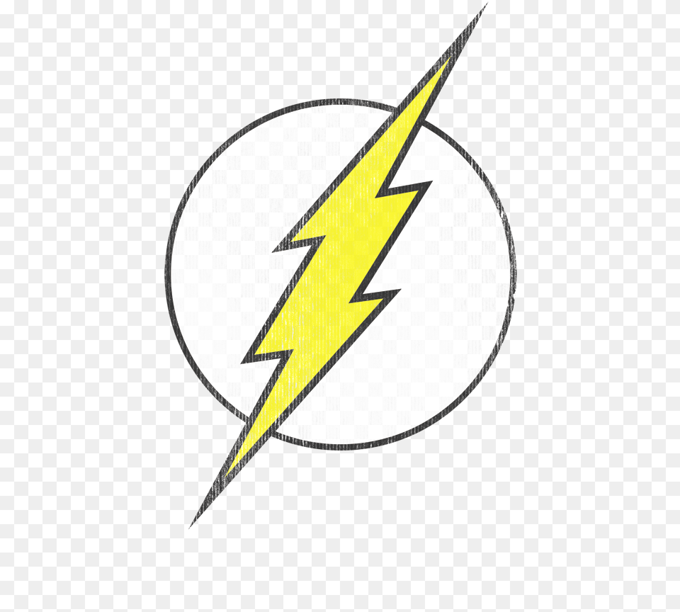 The Flash Flash Logo Distressed Mens Ringer T Shirt, Symbol Free Png