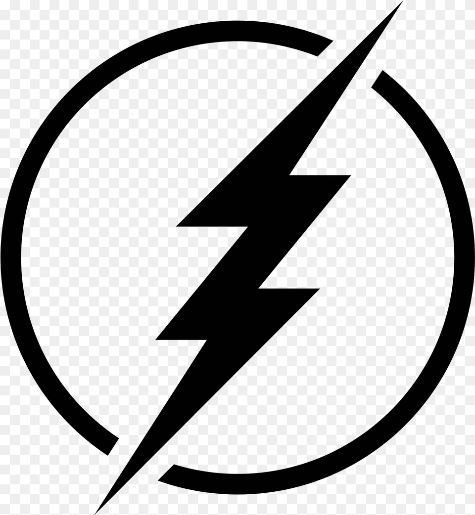 The Flash Sign Icon Transparent Flash Icon, Gray Png