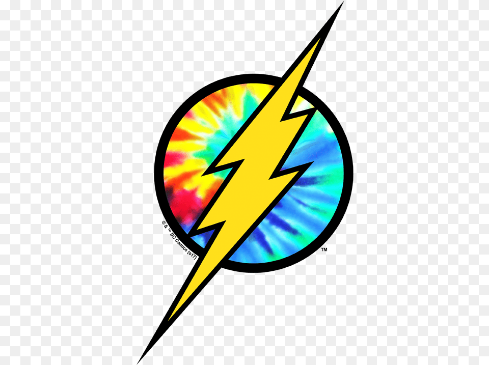 The Flash Tie Dye Logo Mens Tank Flash Lightning Bolt Svg, Disk Png Image