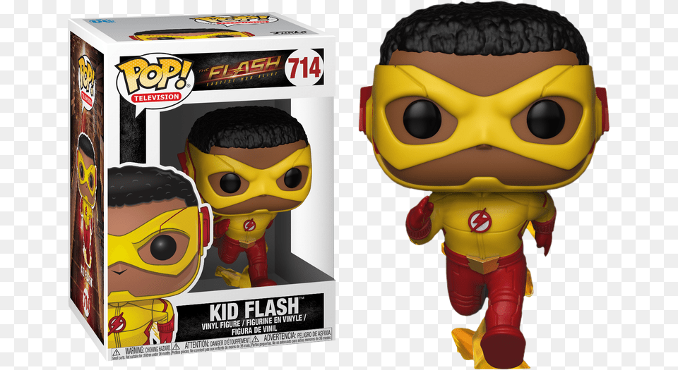 The Flash Tv Series Kid Flash Funko Pop, Plush, Toy, Baby, Person Png Image