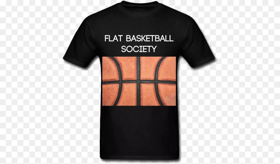 The Flat Earth Society In A Nutshell T Shirt, Clothing, T-shirt, Ball, Basketball Free Png Download