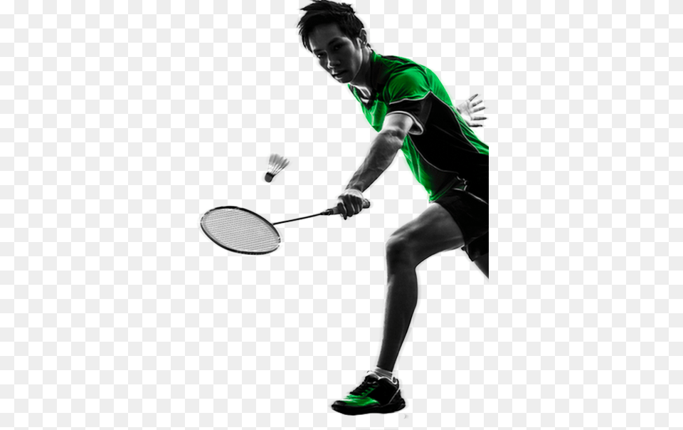 The Flight Pattern Helps The Game To Be Fast Paced Joueur Badminton, Sport, Person, Footwear, Male Png