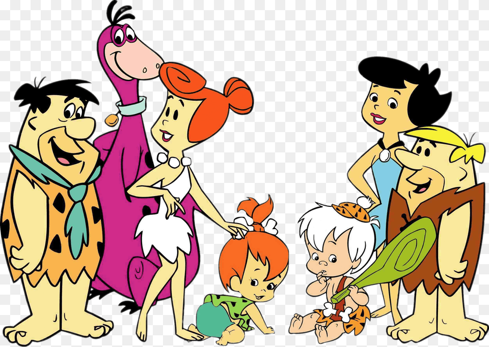 The Flintstones And Rubbles, Cartoon, Person, Baby, Face Free Png Download