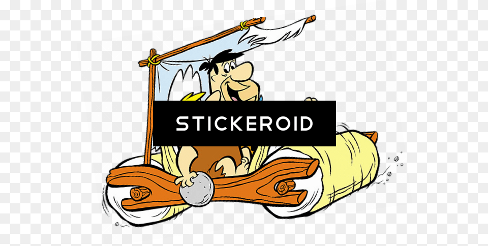The Flintstones Fred And Barney In Car Flintstones Car, Book, Publication, People, Person Free Transparent Png