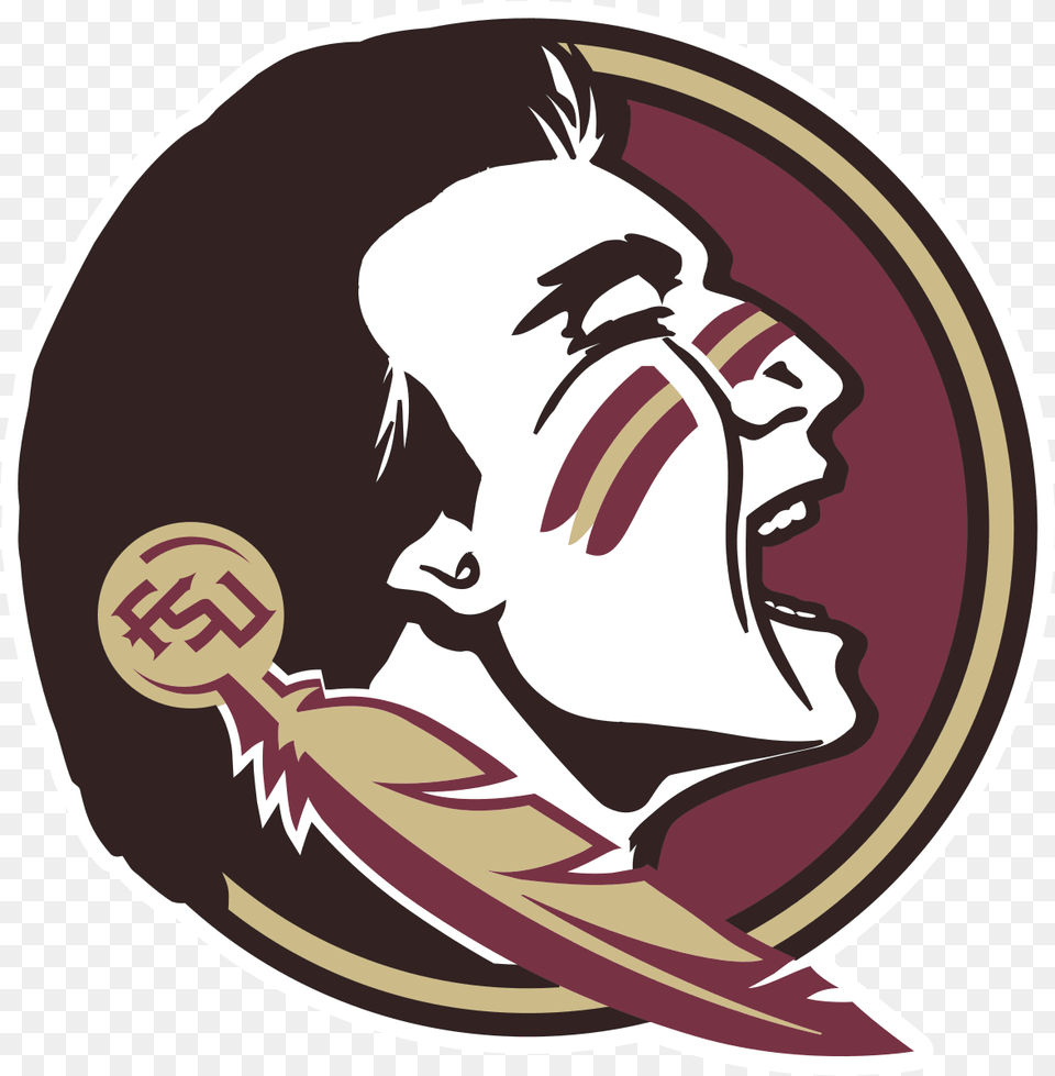 The Florida State Seminoles Vs Georgia Tech Yellow Florida State Seminoles Football, Person, Face, Head, Logo Png