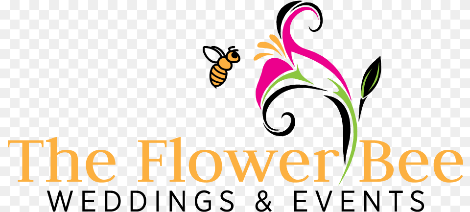 The Flower Bee Weddings And Events Flower Bee Logo, Animal, Insect, Invertebrate, Wasp Png