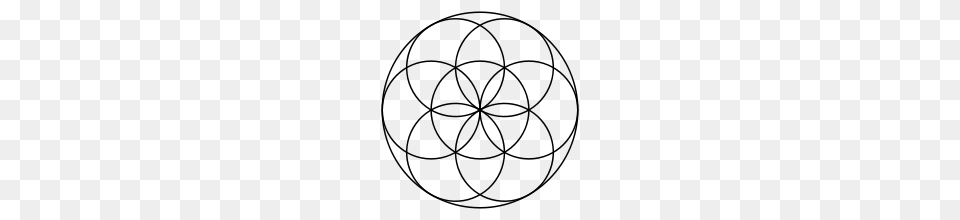 The Flower Of Life Geometry Crop Circles And Spacetime, Gray Free Transparent Png