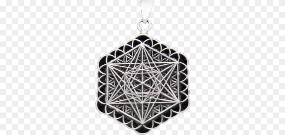 The Flower Of Life With Metatron Cube Pendant Dije Cubo De Metatron, Accessories, Chandelier, Lamp, Earring Free Png