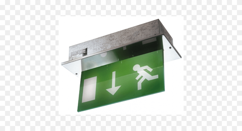 The Flush Exit Recessed Hanging Blade Exit Sign Luminaires Traffic Sign, Symbol, Mailbox, Electronics, Screen Png