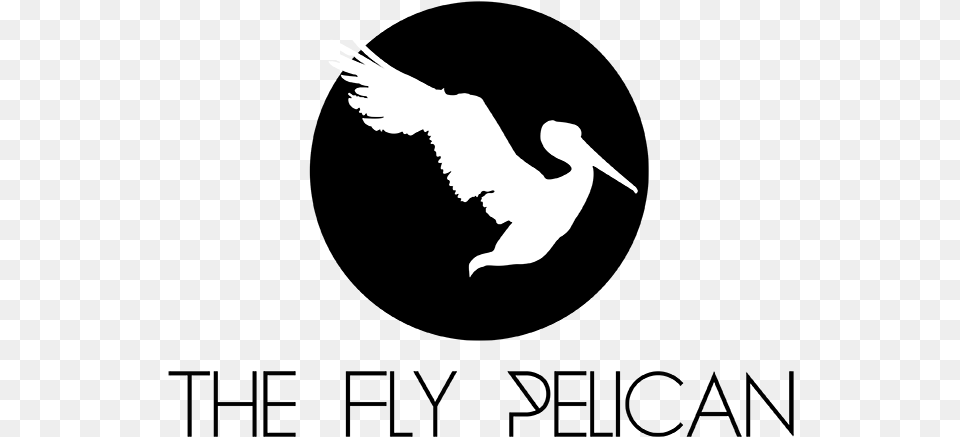 The Fly Pelican Emblem, Animal, Bird, Flying, Waterfowl Png Image