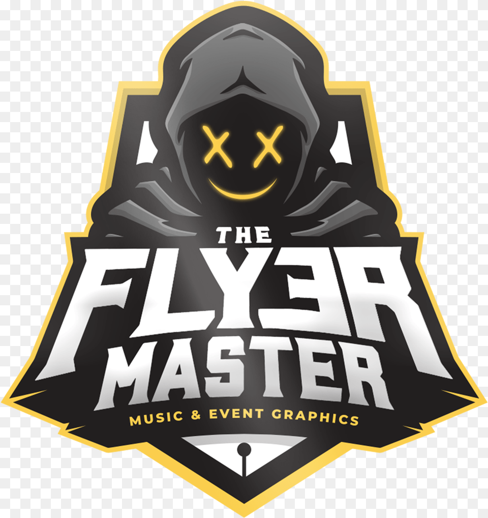 The Flyer Master Style Logo Logo Master Esport, Badge, Symbol, Bulldozer, Face Free Png