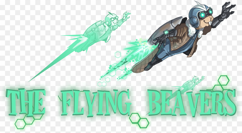 The Flying Beavers Illustration, Green, Person, Baby, Face Free Png Download