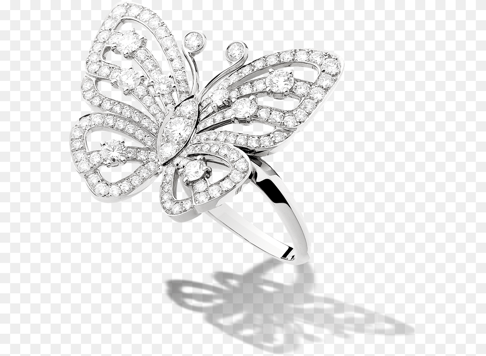 The Flying Butterfly Collection With Its Distinctive Mariah Carey Butterfly Symbol, Accessories, Jewelry, Ring, Diamond Png