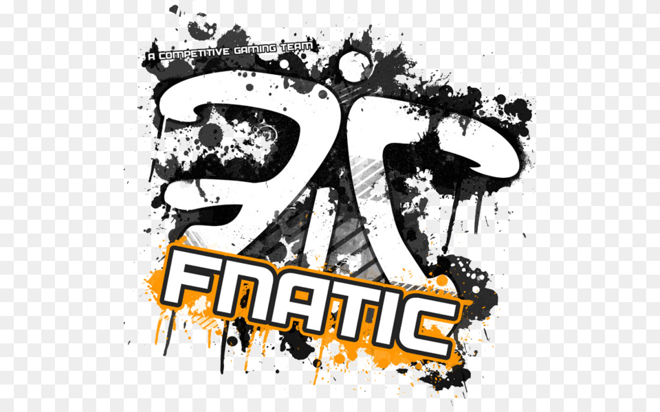 The Fnatic Raidcall Starcraft Ii Invitational Is A Fnatic Logo Dota, Sticker, Art, Advertisement, Poster Png